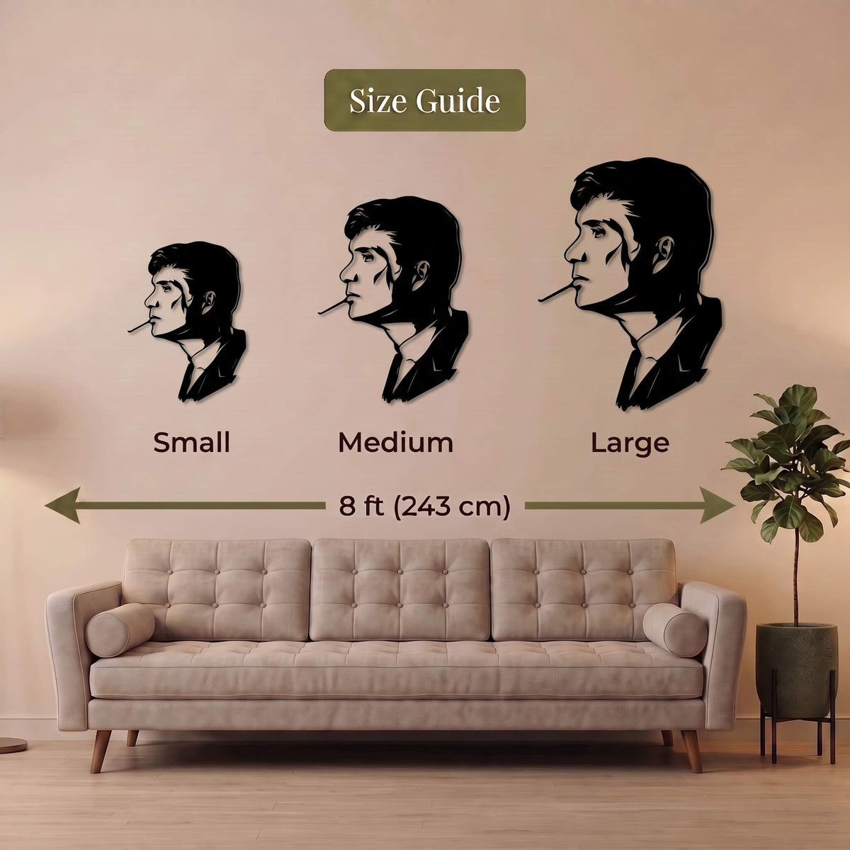 3. Peaky Blinders Thomas Shelby Metal Wall Art