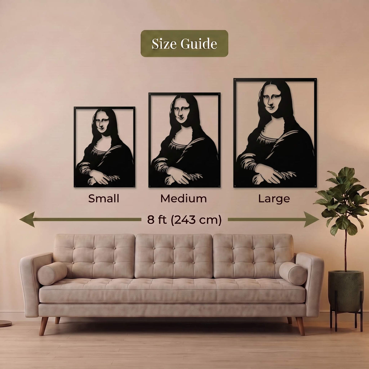 9. Mona Lisa Metal Wall Art