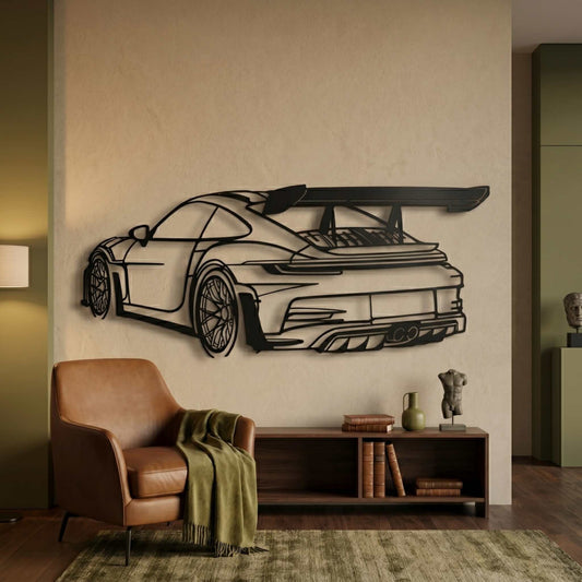 23. Porsche GT3 Metal Wall Art