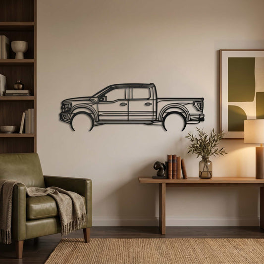 7. Classic Pickup Truck Metal Wall Art