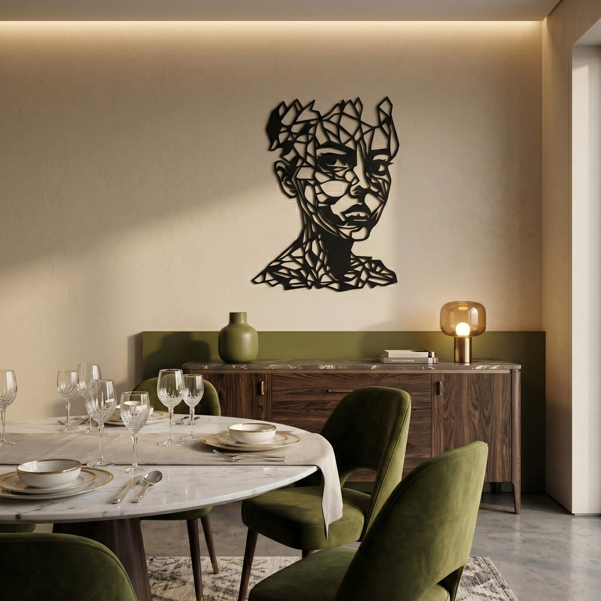 11. Crystal Muse Metal Wall Art