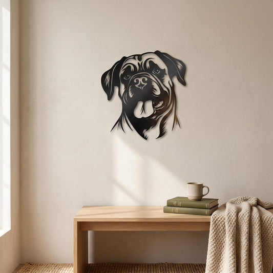 8. Pug Dog Metal Wall Art
