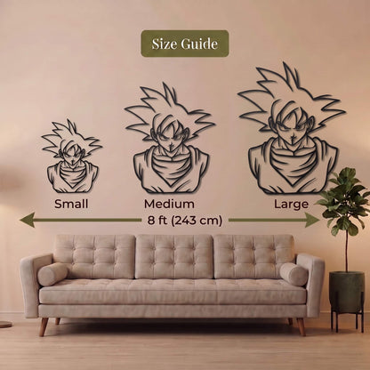 11. Goku Metal Wall Art