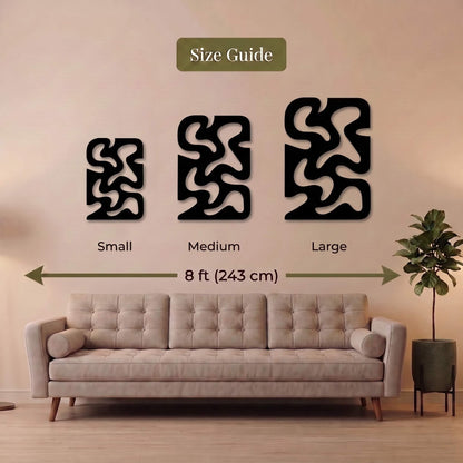 12. Abstract Flow Metal Wall Art