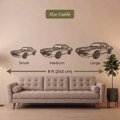 15. Classic Camaro Metal Wall Art