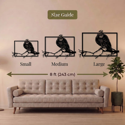 21. Perched Eagle Metal Wall Art