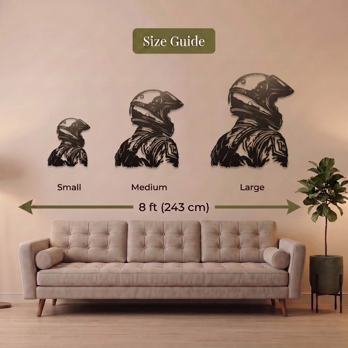 21. Racer Helmet Metal Wall Art