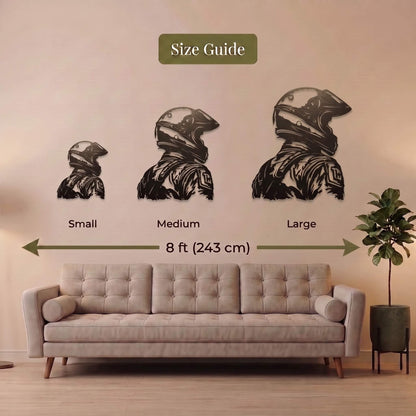 21. Racer Helmet Metal Wall Art