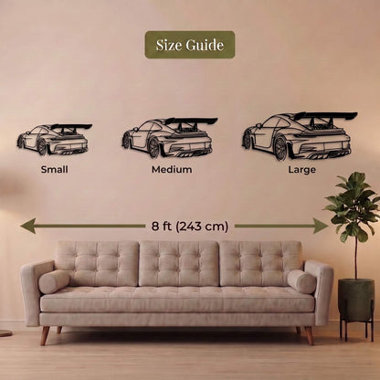 8. Porsche 911 GT3 RS Metal Wall Art