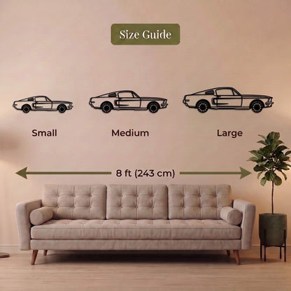 24. Classic Fastback Metal Wall Art