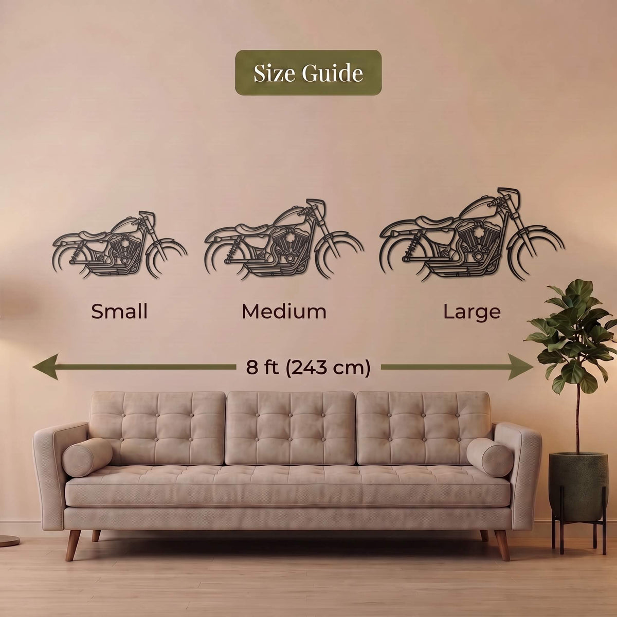 27. Classic Bike Metal Wall Art