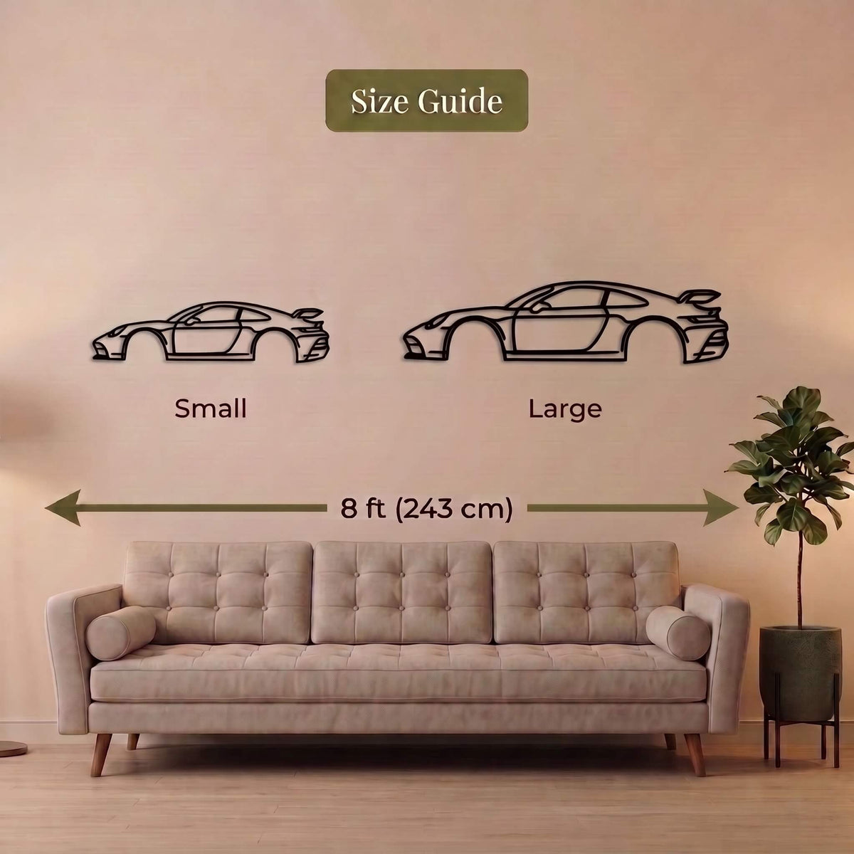 3. Lamborghini Huracán Metal Wall Art