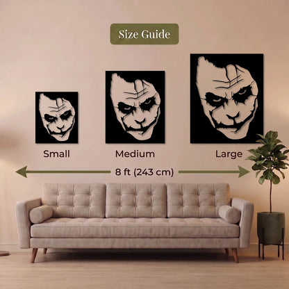 5. Joker Face Metal Wall Art