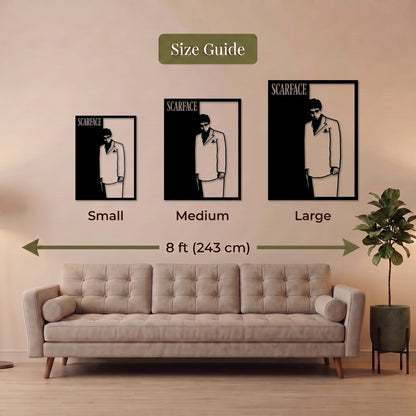 8. Scarface Poster Metal Wall Art