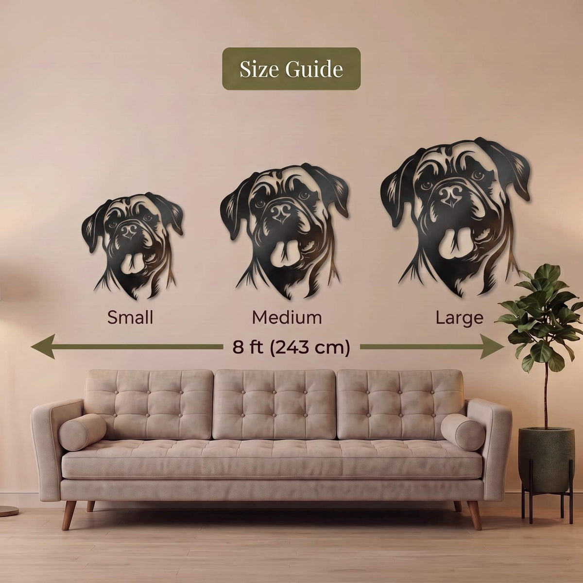 8. Pug Dog Metal Wall Art