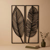 13. Twin Panel Leaf Metal Wall Art