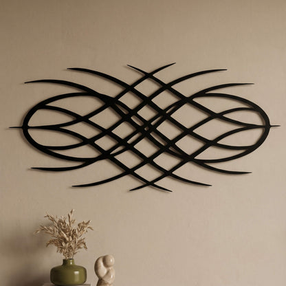 10. Infinity Waves Metal Wall Art