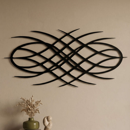 10. Infinity Waves Metal Wall Art