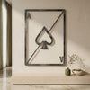 2. Ace of Spades Metal Wall Art