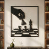 4. Chess Strategy Metal Wall Art
