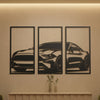 28. Mustang Triptych Metal Wall Art Set