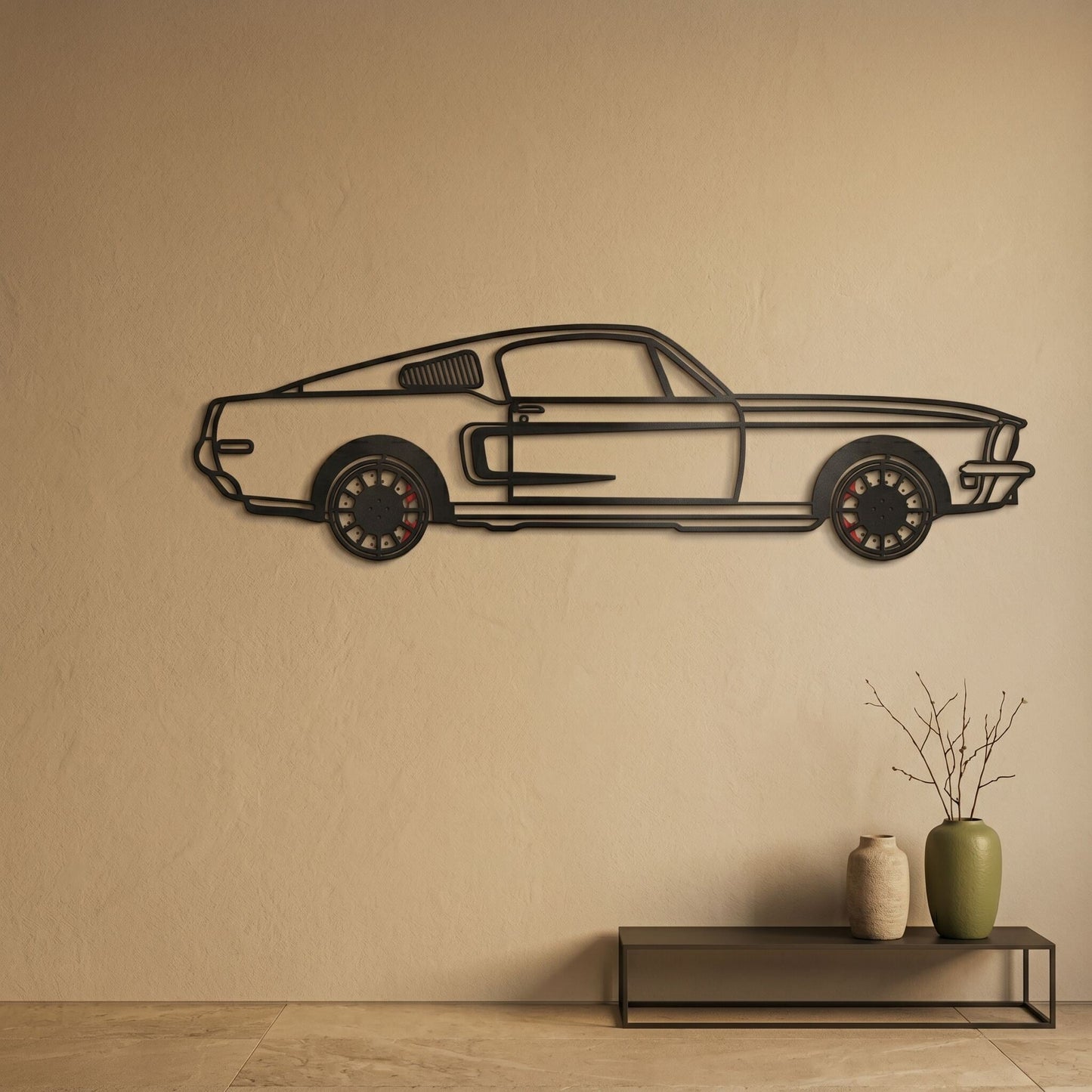 24. Classic Fastback Metal Wall Art