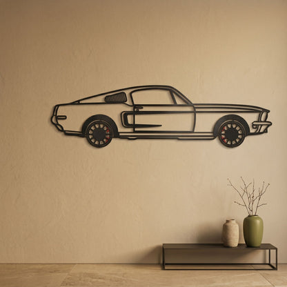 24. Classic Fastback Metal Wall Art