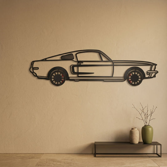 24. Classic Fastback Metal Wall Art
