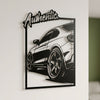 5. Authentic Sports Car Metal Wall Art