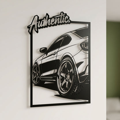 5. Authentic Sports Car Metal Wall Art