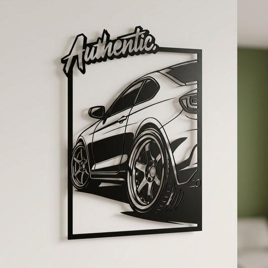 5. Authentic Sports Car Metal Wall Art