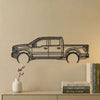 7. Classic Pickup Truck Metal Wall Art
