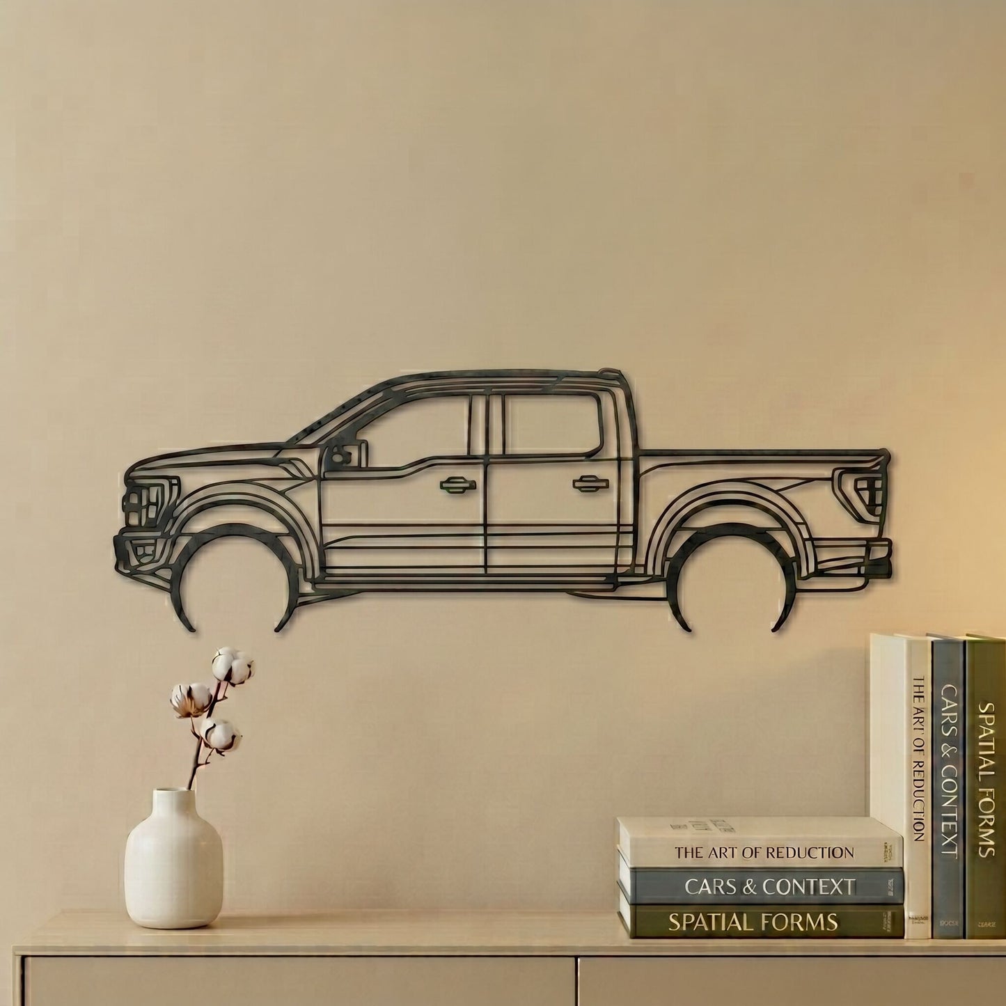 7. Classic Pickup Truck Metal Wall Art