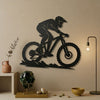 13. Mountain Bike Rider Metal Wall Art