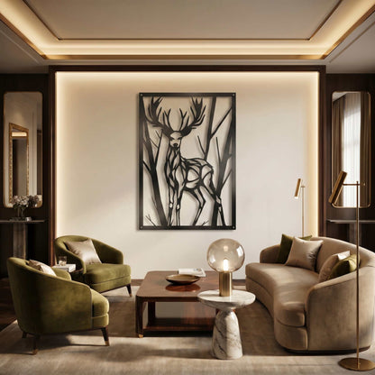 16. Deer Metal Wall Art