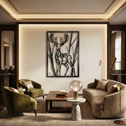 16. Deer Metal Wall Art