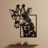 5. Giraffe with Glasses Metal Wall Art