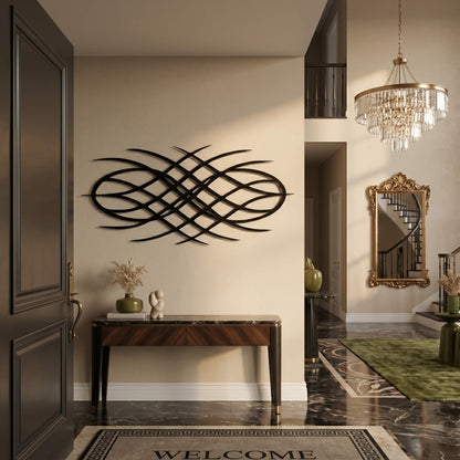 10. Infinity Waves Metal Wall Art