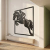 19. Horse Rider Jumping Metal Wall Art