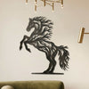 17. Rearing Stallion Metal Wall Art