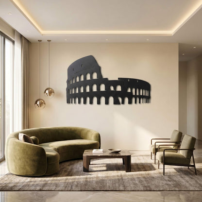 3. Colosseum Metal Wall Art