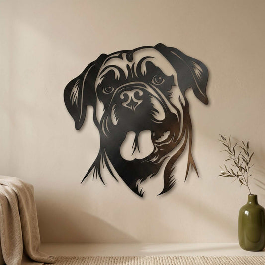 8. Pug Dog Metal Wall Art