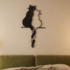 3. Elegant Cat Metal Wall Art