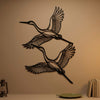 22. Flying Cranes Metal Wall Art