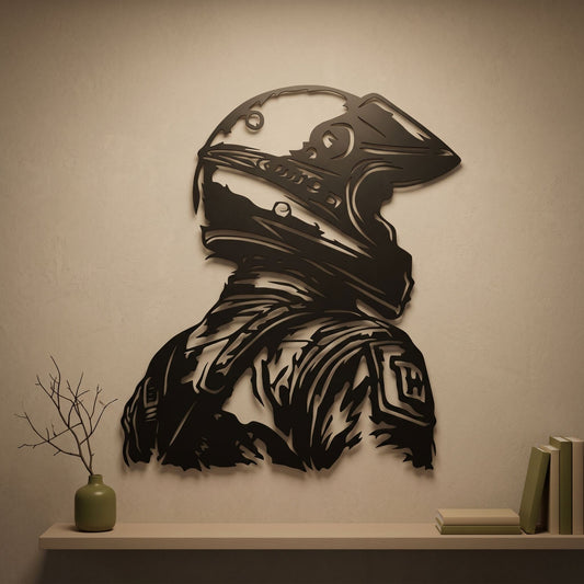 21. Racer Helmet Metal Wall Art