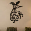27. Whirling Dervish Metal Wall Art – Sufi Calligraphy Sculpture